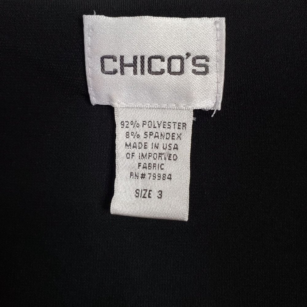 Chico's 3 Sz XL Top Lined Sleeveless Tank Layer Pullover Fluid Jersey Knit Scoop - Picture 5 of 5